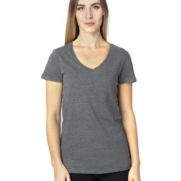 Ladies' Ultimate CVC V-Neck T-Shirt Thumbnail