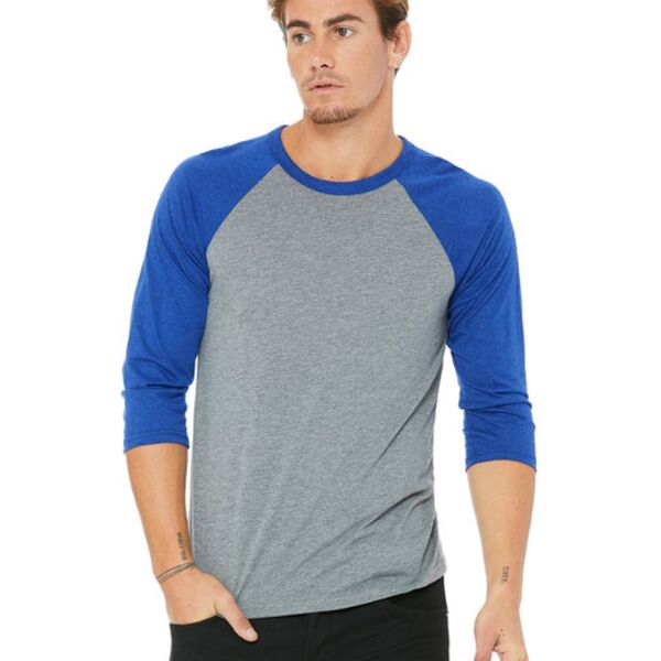 Unisex Three-Quarter Sleeve Baseball T-Shirt Thumbnail