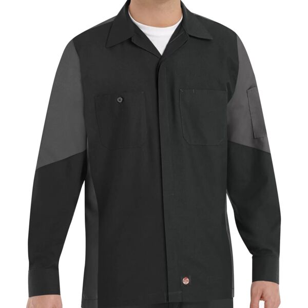 RED KAP® LONG SLEEVE WOVEN CREW SHIRT Thumbnail