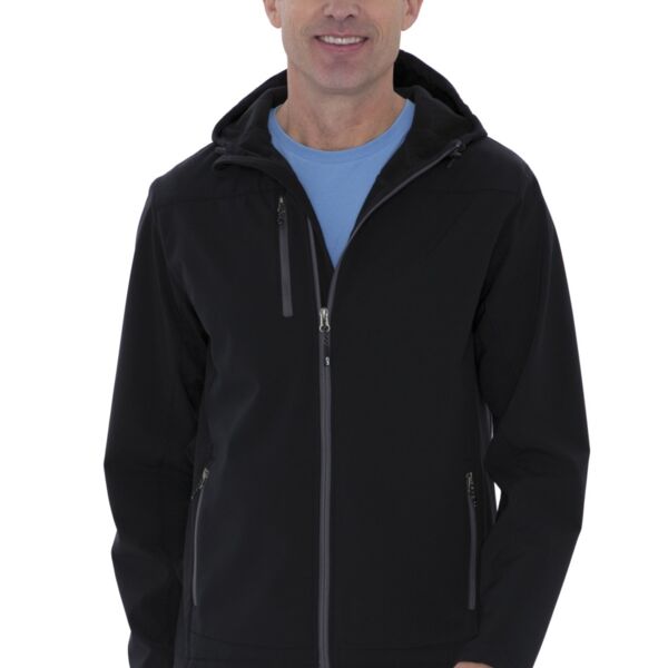 COAL HARBOUR® EVERYDAY HOODED WATER REPELLENT STRETCH SOFT SHELL JACKET Thumbnail